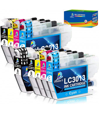 Double D LC3013 Ink Cartridges 9 Pack Compatible Replacement for Brother LC3013 LC3011 Ink Cartridges for Brother MFC-J491DW, MFC-J497DW, MFC-J690DW, MFC-J895DW Printer (3 BK, 2 C, 2 M, 2 Y)