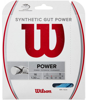 Wilson Synthetic Gut Power Tennis String Set - 16 gauge