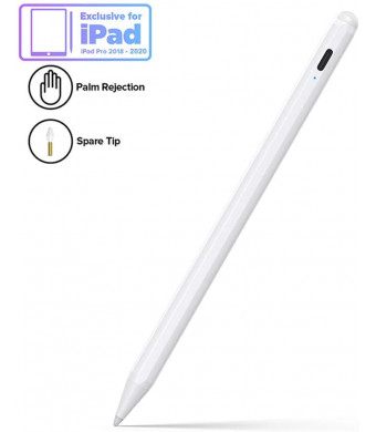 Stylus Pen for iPad with Palm Rejection, Active Pencil Compatible with (2018-2020) Apple iPad Pro (11/12.9 Inch),iPad 6th/7th Gen,iPad Mini 5th Gen,iPad Air 3rd Gen for Precise Writing/Drawing