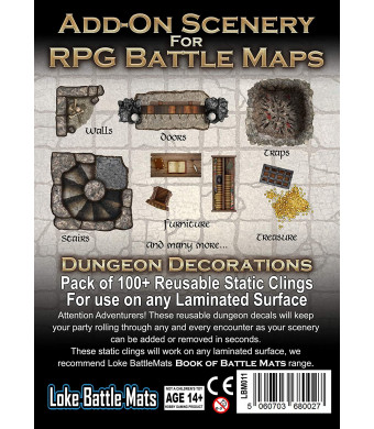 Loke Add-On Scenery for RPG Maps - Dungeon Decorations