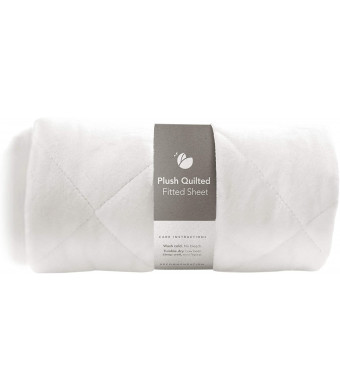 Guava Family - Lotus Crib Plush Quilted Fitted Sheet | Designed for Perfect, Manufacturer-Approved Fit, Soft and Safe for 1 Yr and Older, Unisex, Boys and Girls (New)