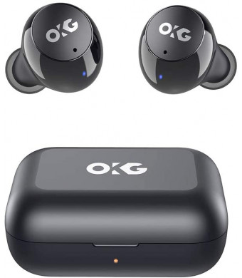 True Wireless Stereo Earbuds IPX8 Sweatproof Bluetooth 5.0 Headphones 24 Hrs Total Playback with Touch Control Support Single andTwin Mode