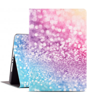 Drodalala iPad 10.2 Case New iPad 7th Gen 10.2 inch Cover Premium Leather with Soft TPU Back Cover Smart Case for iPad 10.2 2019 7th Generation Cover (Colorful Sparkles)