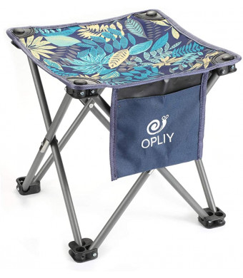 OPLIY Camping Stool, Folding Samll Chair 11.5 inch / 13.5 inch Portable Camp Stool for Camping Fishing Hiking Gardening and Beach, Camping Seat with Carry Bag
