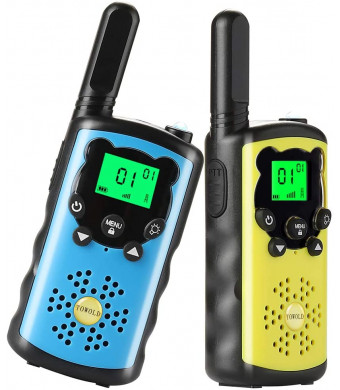 TOWOLD Boys Gifts,Toys for 3-12 Year Old Gift for Boys 22 Channels 2 Way Radio Toys for 5 6 7 8 Year Old on Birthday, Outside Adventures and Camping (Blue Yellow)