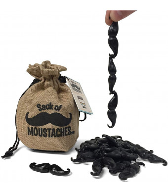 Getta1Games Sack of Mustaches - Game for Kids and Adults - Up to 8 Players for Parties and Family Game Night - Novelty and Gag Gift (PM/14LA)