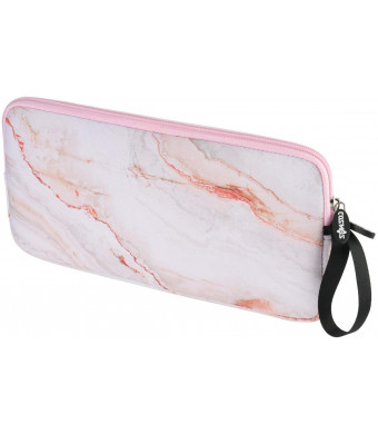 CM Neoprene Carrying Keyboard Sleeve Case Bag Protection Pouch Compatible with Magic Keyboard 1 and 2, Wireless Keyboard, Magic Mouse, Magic Trackpad and Wireless Trackpad (Pink Marble Pattern)