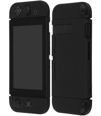Vinsung Protective Cover Case for Nintendo Switch and Joy-Con Controllers,Dockable Case for Nintendo Switch (Black)