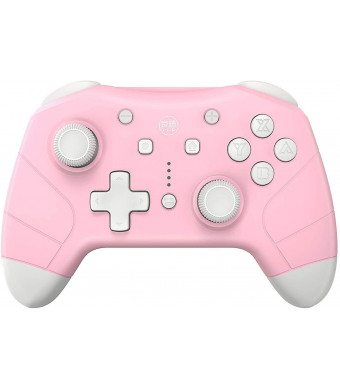 IINE Wireless Controller for Nintendo Switch/Lite Pink,Controller Support Amiibo(NFC)