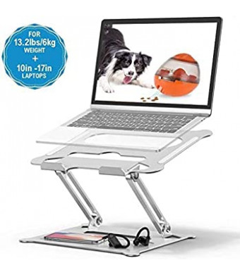 Adjustable Laptop Stand,PATIDO Portable Laptop Computer Stand RriserandMulti-Angle Stand with Heat-Vent to Elevate Laptop Holder Compatible for Mac,Notebook,MacBook Pro/Air,Lenovo,Dell More10-17 Laptop