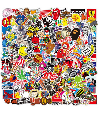 Cool Brand Stickers Pack,Laptop Stickers Bomb Vinyl Waterproof Stickers Variety Pack for Luggage Computer Skateboard Car Motorcycle Decal for Teens Adults(200 PCS)