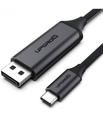 UPGROW USB C to DisplayPort Cable 4K@60Hz 4FT for Home Office USB C to DP Cable Compatible with MacBook Pro/Air, iPad Pro with USB-C Port laptops/Phones, Model Number: UPGROWCMDPM4