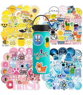 400pcs Vsco Stickers for Hydroflasks - Cute Stickers for Teens Girls,Upgraded to 4 Styles Aesthetic Vinyl Computer Skateboard Stickers for Laptop,Waterproof Girly Stickers for Water Bottle