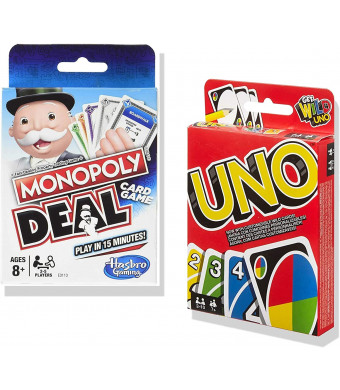 Monopoly Deal and UNO Family Card Game [Exclusively Bundled by Brishan]