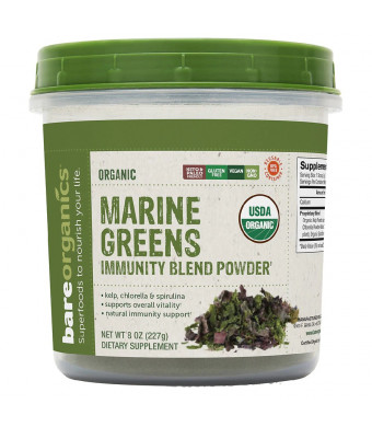 BareOrganics Marine Super Greens Immunity Blend Powder