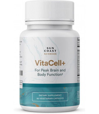 Vitacell+ Longvida Optimized Liposomal Curcumin Capsules for Joint Support, Clarity, Higher Energy w/Clinically Tested Premium Ingredients - Quercetin, Resveratrol, Boswellia Serrata Extract and More