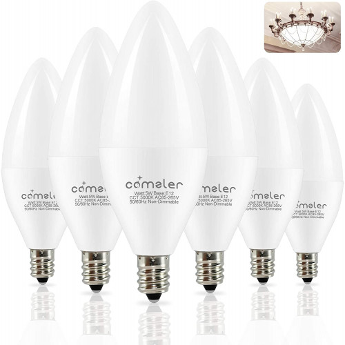 E12 Led Candelabra Bulb Ceiling Fan, Small Ceiling Fan Led Light Bulbs