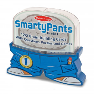 Melissa & Doug Smarty Pants 1st Grade Card Set - 120 Educational, Brain-Building Questions, Puzzles, and Games