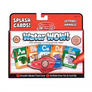 Melissa & Doug On the Go Water Wow! Reusable Water-Reveal Activity Cards - Alphabet and Animals