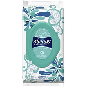 Always Feminine Wipes, Fresh & Clean, Soft Pack, 32 Count x 4 (128 Count Total)