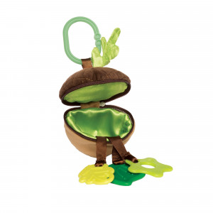 Manhattan Toy Camp Acorn Zip & Play Zip and Play Teether and Travel Baby Toy