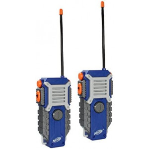NERF Walkie Talkies for Kids by Sakar | Powerful 1000ft Range, Speakers, Rugged Design, Battery Powered, Outdoor Toys for Boys and Girls (Gray, Blue, & Orange)