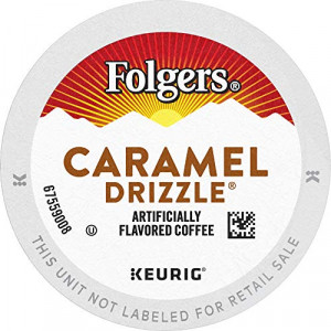Folgers Caramel Drizzle Flavored Coffee, 72 Keurig K-Cup Pods…