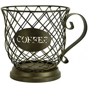 Boston Warehouse Coffee Mug Kup Keeper, Storage Basket