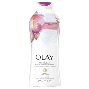 Olay Fresh Outlast Body Wash, Star Apple & Hibiscus, 22 fl oz