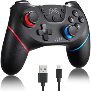 ?2022 Upgraded?YUYIU Switch Controller Switch Pro Controller-Switch Remote Gamepad Joystick for Nintendo Switch/Switch Lite/Switch OLED, Pro Controller Switch Dual Vibration Turbo with Charging Cable