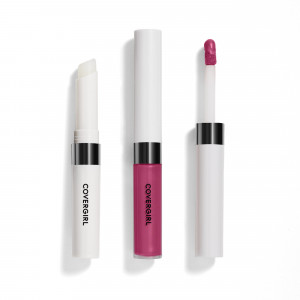 COVERGIRL Outlast All-Day Lip Color Liquid Lipstick And Moisturizing Topcoat, Longwear, Fuchsia Forever, Shiny Lip Gloss, Stays On All Day, Moisturizing Formula, Cruelty Free, Easy Two-Step Process