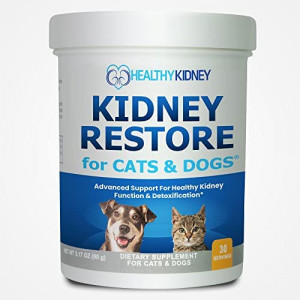 Cat and Dog Kidney Support, Natural Renal Supplements to Support Pets, Feline, Canine Healthy Kidney Function and Urinary Track. Essential for Pet Health, Pet Alive, Easy to Add to Cats and Dogs Food ***Backordered until April 14th