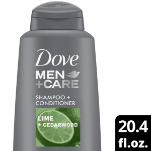 Dove Men+Care Thickening 2 in 1 Shampoo Plus Conditioner with Lime + Cedarwood, 20.4 fl oz