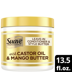 Suave Professionals Moisturizing Thickening Daily Conditioner with Castor Oil & Mango Butter, 13.5 fl oz
