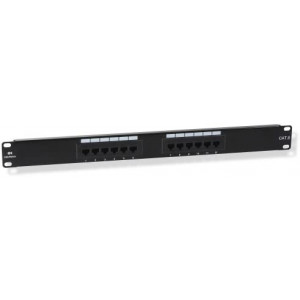 Cable Matters UL Listed Rackmount or Wall Mount 12 Port Patch Panel (RJ45 Patch Panel)
