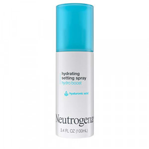 Neutrogena Hydro Boost Hydrating Makeup Setting Spray with Hyaluronic Acid, Longwear Makeup Setting Facial Mist for Smooth, Glowing, Dewy Skin, Non-Comedogenic & Hypoallergenic, 3.4 fl. oz