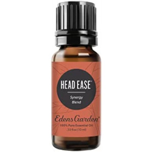 Edens Garden Head Ease Essential Oil Synergy Blend, 100% Pure Therapeutic Grade (Undiluted Natural/ Homeopathic Aromatherapy Scented Essential Oil Blends) 10 ml