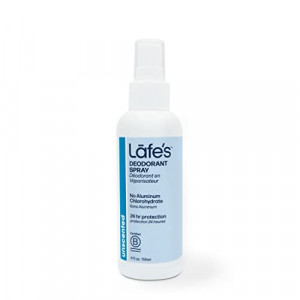 Lafe's Natural Deodorant | 4oz Aluminum Free Natural Deodorant Spray for Women & Men | Paraben Free & Baking Soda Free with 24-Hour Protection | Unscented | Packaging May Vary