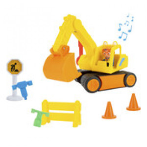 Blippi 10" Excavator Feature Vehicle with Blippi Sounds - Includes 1 - 3" Blippi Figure & 8 Accessories, Preschool Kids Ages 2 & Up