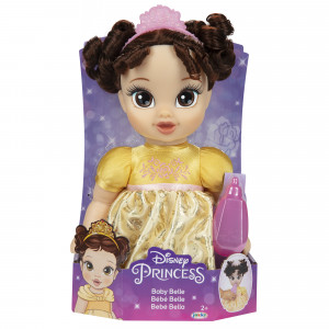 Disney Princess Deluxe Belle Baby Doll Includes Tiara and Bottle, for Children Ages 2+