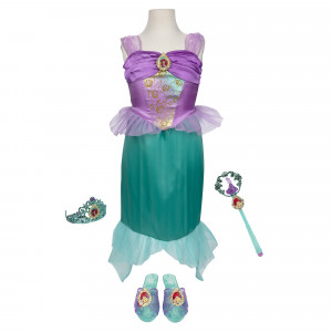 Disney Princess Ariel Tiara to Toe Dress up Set, Includes 5 Pieces