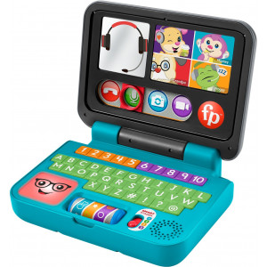 ?Fisher-Price Laugh & Learn Let's Connect Laptop, Electronic Toy with Lights, Music and Smart Stages Learning Content for Infants and Toddlers