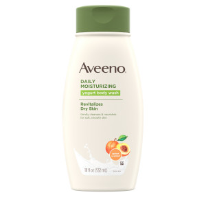 Aveeno Daily Moisturizing Yogurt Body Wash with Apricot scent, 18 fl. oz