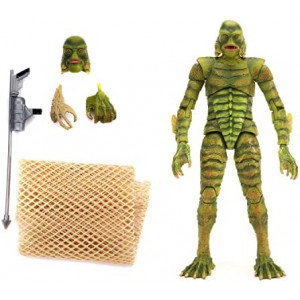 Jada 253251017 Toys Universal Monsters Black Lagoon Creature 6” Deluxe Collector Figure, Green, Standard Size