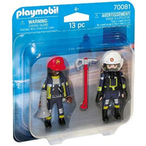 Playmobil 70081 Duo Pack Fireman and Woman Colourful