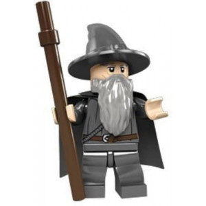 Lego The Lord Of The Rings: Gandalf The Grey Minifigure With Grey Cape