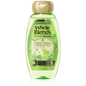 Garnier Whole Blends Shampoo with Green Apple & Green Tea Extracts 12.5 FL OZ