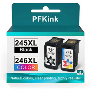 PFKink 245 and 246 Replacement for Canon PG-245XL CL-246XL PG-243 CL-244 for Canon PIXMA MX492 MX490 MG2920 MG2922 MG2420 IP2820 Printer Tray (1 Black 1 Tri-Color)