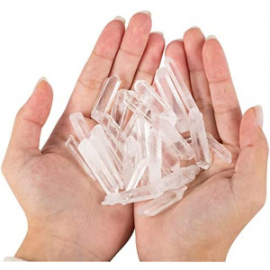 Wholesale Pack 100g Raw Natural Clear Quartz Crystal Stone Healing crystals Bulk for Jewelry Making and Healing Projects