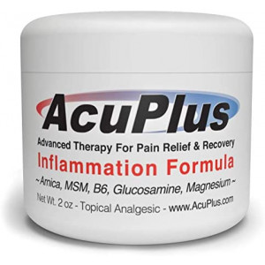 AcuPlus Pain Relief Cream - Advanced Therapy for Relief and Recovery from Bursitis, Tendonitis, Joint Pain, Arthritis Pain, and Muscle Pain - Back Pain Relief (2 Ounce (Pack of 1))